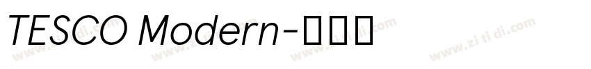 TESCO Modern字体转换